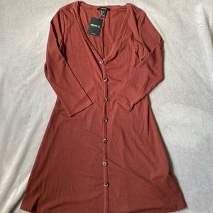 Forever 21 V-Neck Knit Mini Dress